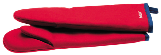 Hothand oven mitts 40 cm, red, fire proof, size 8