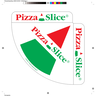 Pizza Slice alusta 1/4 500kpl