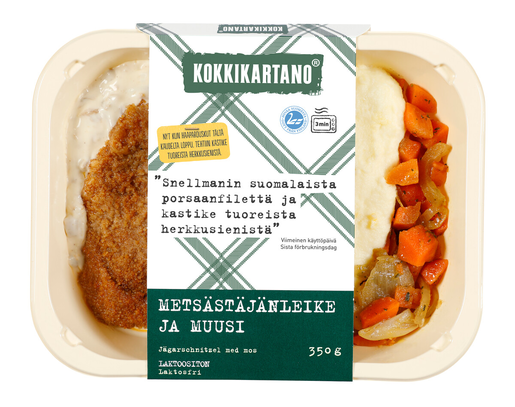 Kokkikartano hunters schnitzel and mashed potatoes 350g