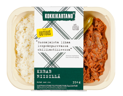 Kokkikartano kebab with rice 350g