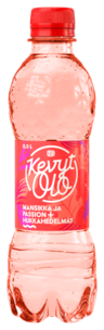 KevytOlo Strawberry and Passion+leftover fruits mineral water 0,5l