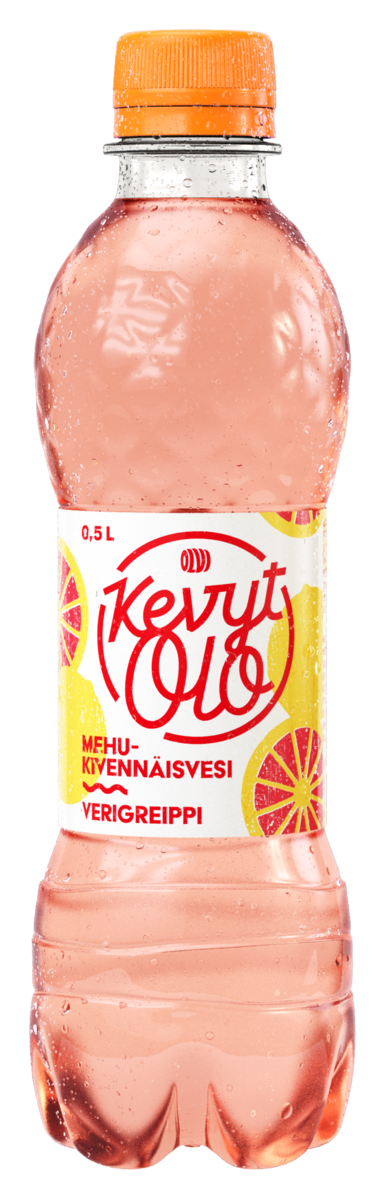 KevytOlo Pink grapefruit juice mineral water 0,5l bottle