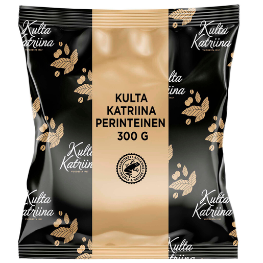 Kulta Katriina Traditional coarse ground filter coffee 100% responsibly sourced 15x300g