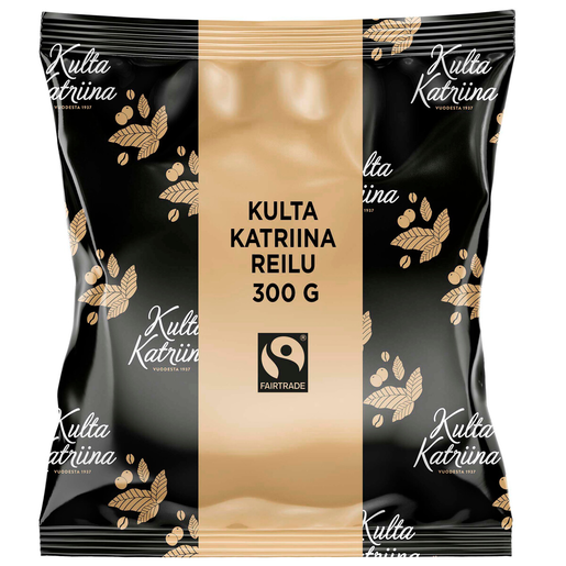 Kulta Katriina Reilu half coarse ground filter coffee Fairtrade 15x300g
