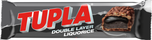 Tupla Double Layer Liquorice chocolate bar 48g