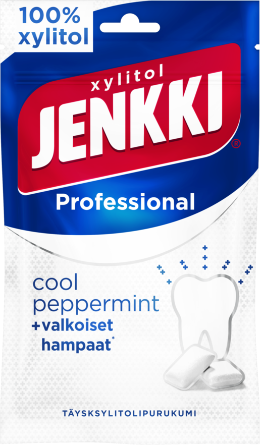 Jenkki Professional cool peppermintfull xylitol chewing gum 80g
