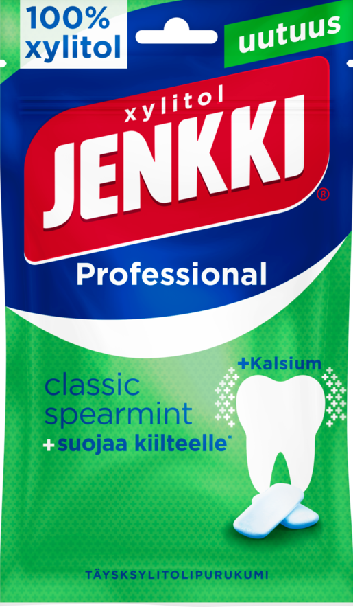 Jenkki Professional classic spearmint full xylitol chewing gum 90g