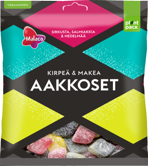 Malaco Aakkoset Kirpeä & Makea makeissekoitus 280g