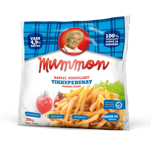 Mummon 750g äktä tunna pommes strips djupfryst