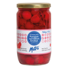 Metro red cherries with stems in sugar syrup 750/420g