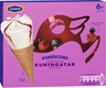 Pingviini Kuningatar Ice cream cone multipackage 6x110ml lactose free