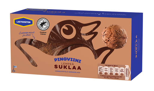 Pingviini chocolate ice cream homepackage 1l lactose free