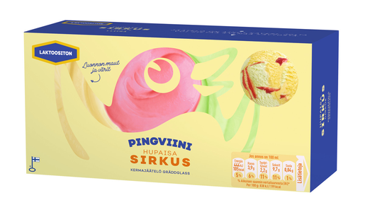 Pingviini ice cream homepackage Circus 1l lactose free