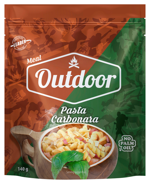 Outdoor outdoor meal meal ingrediends  Pasta carbonara 140 g