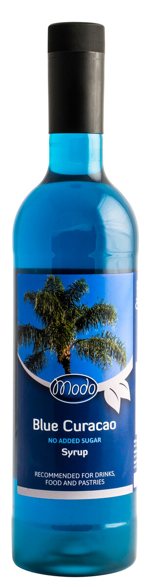 Modo Blue Curacao Low Sugar Syrup 75cl