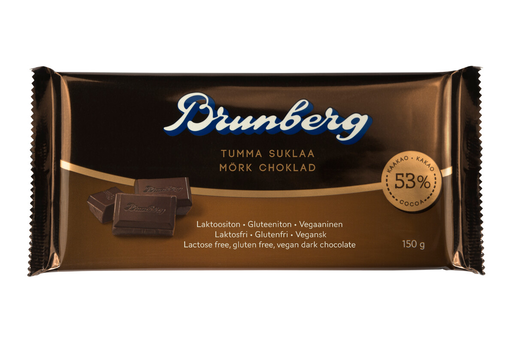 Brunberg dark chocolate 150g lactose free
