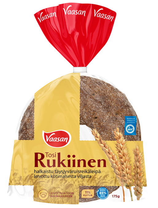 Vaasan Tosi Rukiinen 175 g Rye Bread