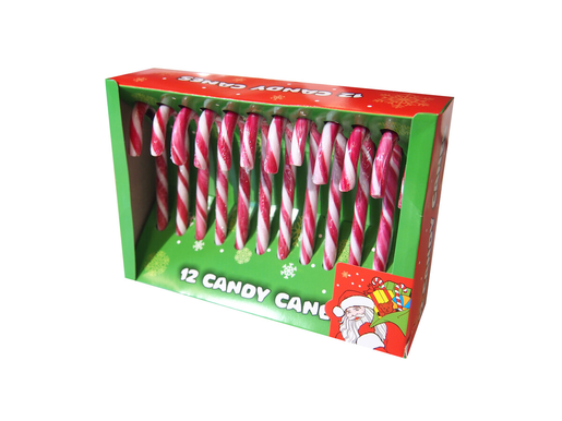 Prescott Candy Canes karkkikeppirasia kova piparminttu makeinen 12 kpl / rasia 144g