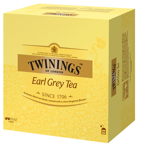 Twinings Earl Grey musta tea 100ps