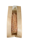 Huhtamaki bread bag with window 250x370x170x60mm