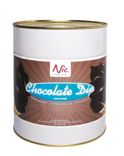 Nic Chocolate flavoured dip coating 3kg