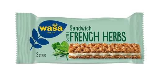 Wasa Sandwich ost&franska örter knäckebröd med fyllning 30g