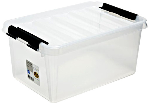 SmartStore storage box + lid 15l clear, PP plastic