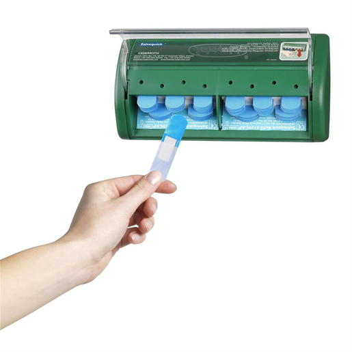 Salvequick dispenser blue plaster 490750