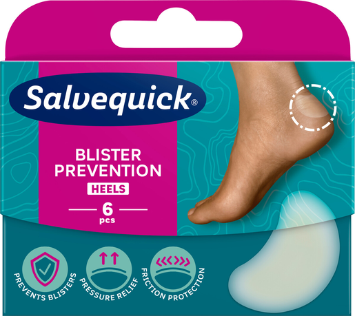 Salvequick Foot Care Heels Plaster for blisters 6pcs