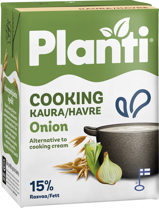 Planti Cooking  kaurapohjainen ruoanlaittovalmiste sipuli 15% 2dl