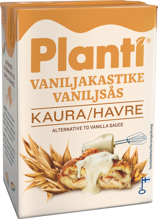 Planti vaahtoutuva kaurapohjainen vaniljakastike 10% 2dl maidoton