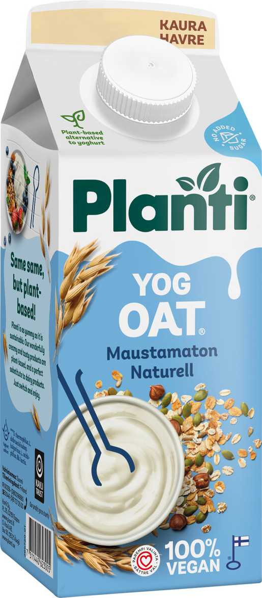 Planti YogOat natural oat product 750g fermented
