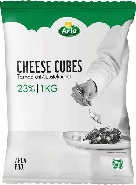 Arla Pro 23% juustokuutiot 1kg