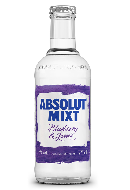 Absolut Mixt Blueberry & Lime 275ml 4%