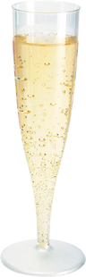 Duni transparent plastic 13,5cl champainglass 10pcs