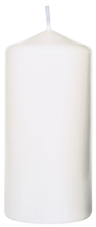 Duni  white pillar candle 130x60mm 40h 6pcs