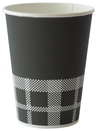 Duni coffee izza svart-vit 35cl pappermugg 50st