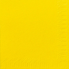 Duni yellow napkin 2-ply 33cm 125pcs