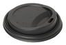 Duni ecoecho black cup lid 24/18cl 40pcs for 182574/182575