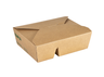 Biopak Bio box 2-comp brown 480/400ml cardboard tray 170x140x50mm 50pcs