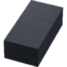 Duni svart servett 40x40cm 3-lags 1/8-vikt 250st