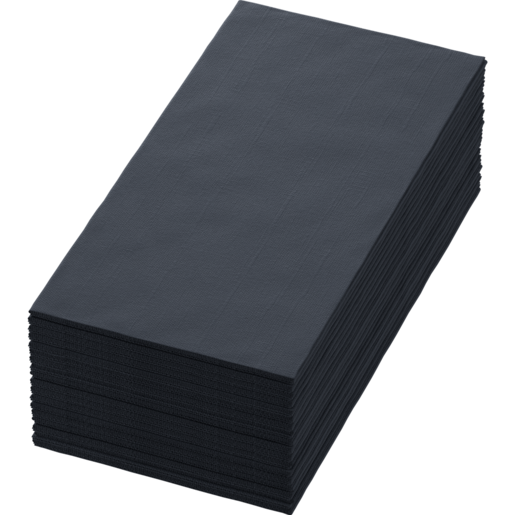 Duni black napkin 40x40cm 3-ply 1/8-fold 250pcs