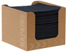 Duni Bio Dunisoft® black napkins in carton dispenser 20x20cm 50pcs