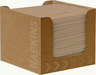 Duni Bio Dunisoft® eco brown napkins in carton dispenser 20x20cm 50pcs