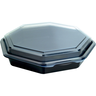 Duni Octaview black/transparent box+lid 230x230x50mm 190pcs