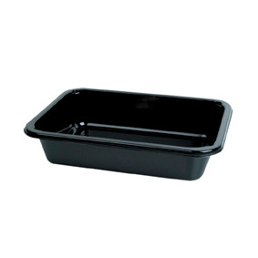 Tray Small CPET Black 1-comp 187x137x40