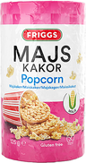 Friggs popcorn majskakor 125g glutenfria