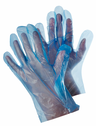 TEGERA 555-10 / XL ljusblå tunn polyetenhandske 100st