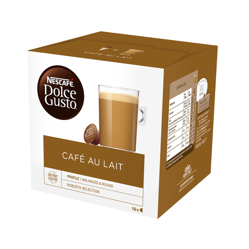 Nescafé Dolce Gusto Café au Lait mjölkkaffekapsel 16st