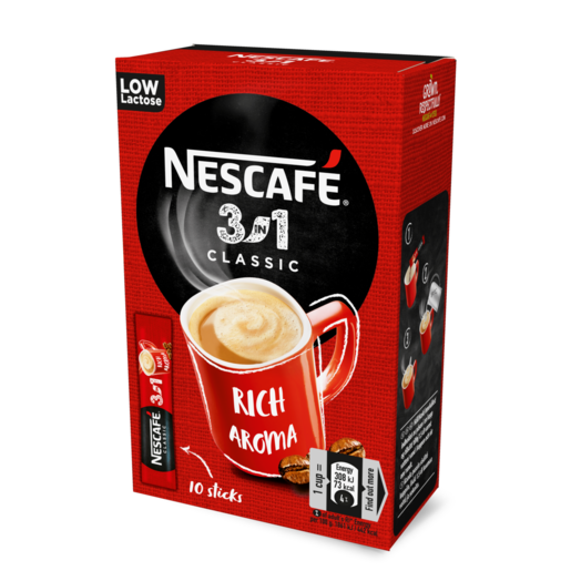 Nescafé Classic 3in1 snabbkaffe 10st 165g portionpåse